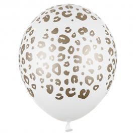 Leopard Latexballonger Guld