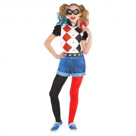 Harley Quinn Dräkt DC Superhero Girls Barn 8-10 År