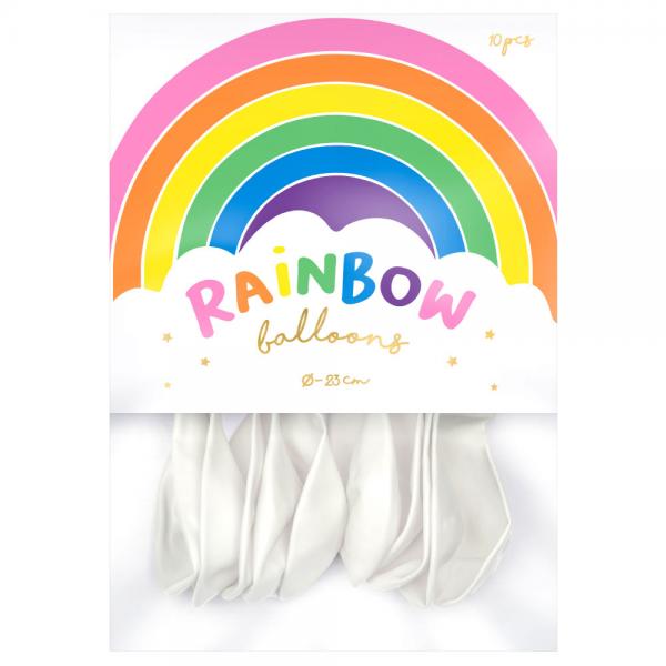 Rainbow Sm Latexballonger Pastell Vita