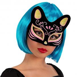 Glittrig Kattmask