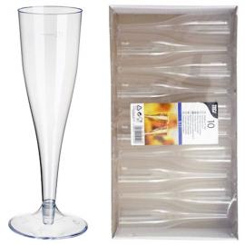 Champagneglas i Plast 10-pack