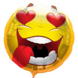 Emoji Ballong Folie Kärleksfull