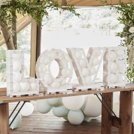Love Ballongboxar Botanical Wedding