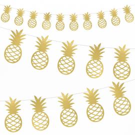 Hawaii Ananas Girlang Guld