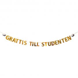 Girlang Grattis Till Studenten Guld