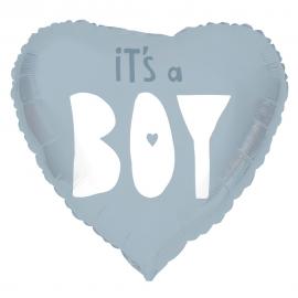 Folieballong Hjärta It's a Boy