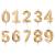 Sifferljus Metallic Guld
