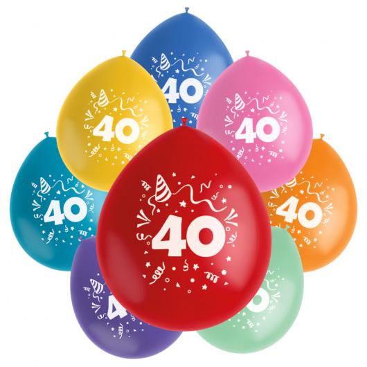 Födelsedagsballonger 40 år
