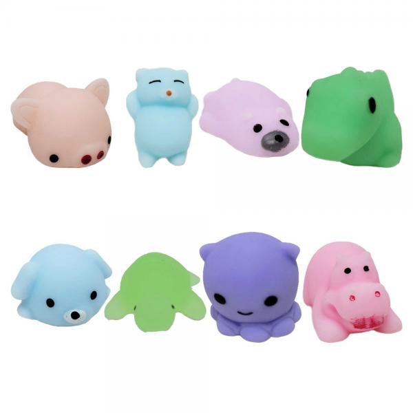 Mini Squishy Djur 18-pack