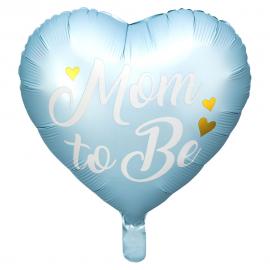 Folieballong Mom To Be Babyblå