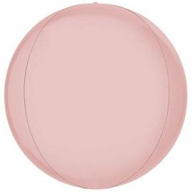 Globe Folieballong Satin Pastell Rosa