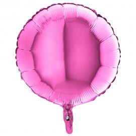 Folieballong Rund Fuchsia