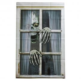Fönsterdekoration Halloween Skelett