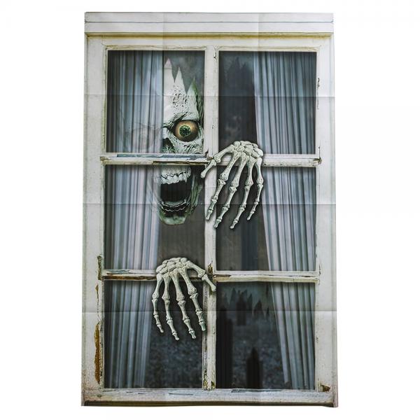 Fnsterdekoration Halloween Skelett