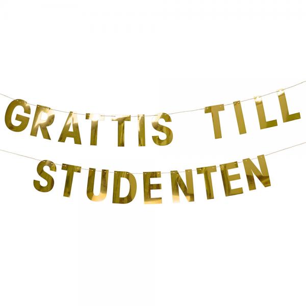 Guld Girlang Grattis Till Studenten