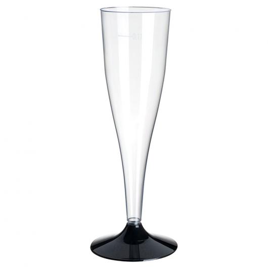 Champagneglas Transparent/Svart 20-pack