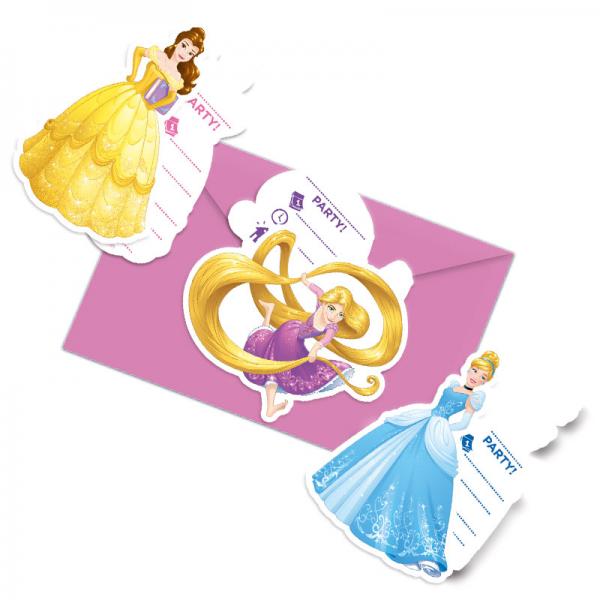 Disney Prinsessor Inbjudningskort