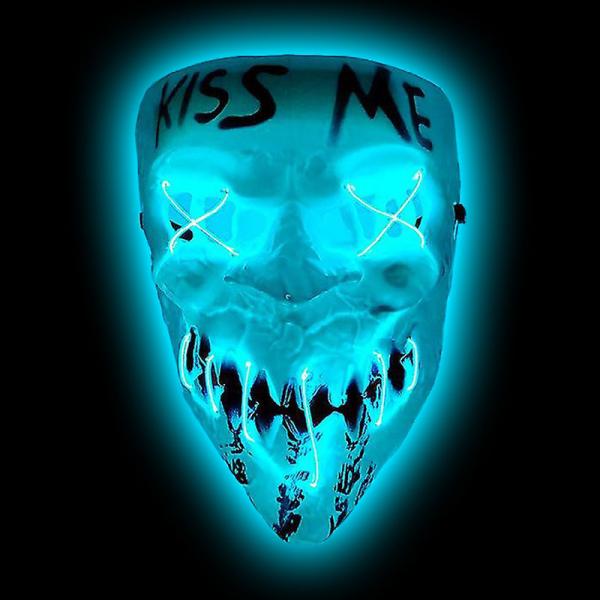 Kiss Me Mask LED Ljusbl