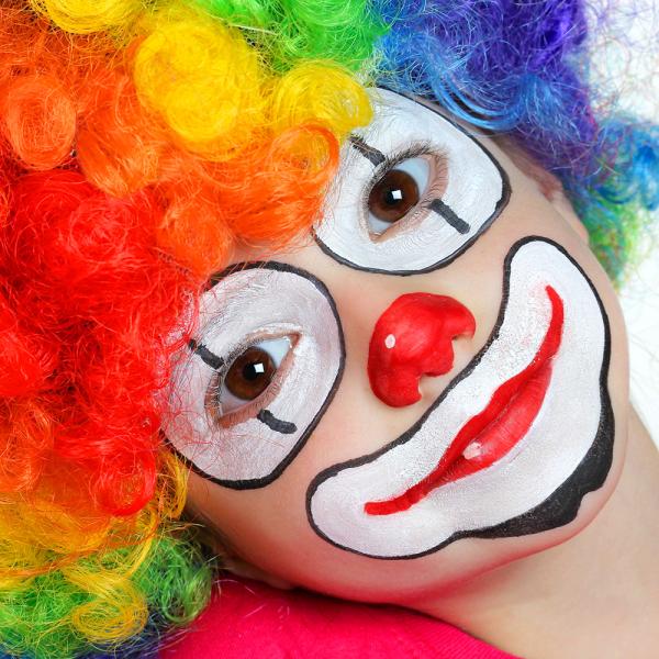 Clown Ansiktsmlning Set Barn