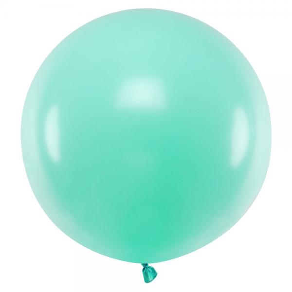Stor Latexballong Pastell Mintgrn
