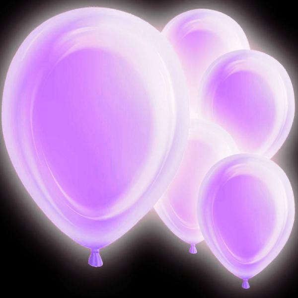 LED Ballonger Lila