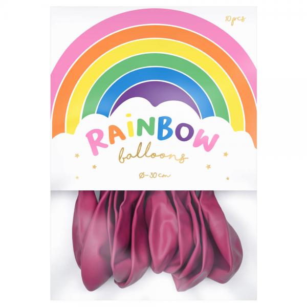 Rainbow Latexballonger Pastell Fuchsia