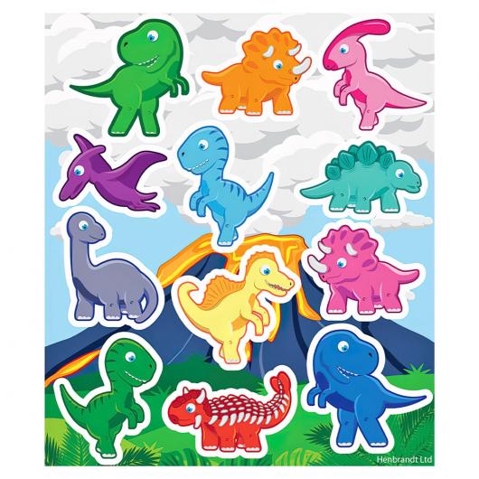 Klistermrken Dinosaurier