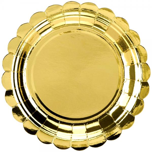 Assietter Metallic Guld