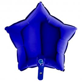 Folieballong Stjärna Blå Capri