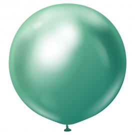 Gröna Gigantiska Chrome Latexballonger Green 2-pack