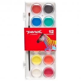 Penol Standard Akvarellfärg 12-Pack
