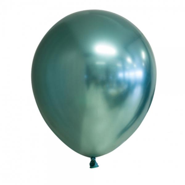 Chrome Miniballonger Grn 100-pack