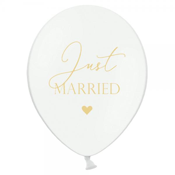 Just Married Latexballonger 50-pack