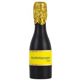 Konfettipopper Champagneflaska Guld