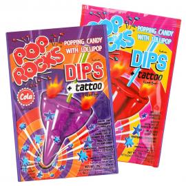 Pop Rocks Dips Poppande Godis Cola/Jordgubb