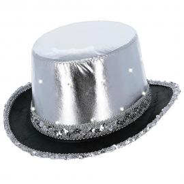 LED Hög Hatt Metallisk Silver