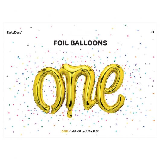 Folieballong One Guld