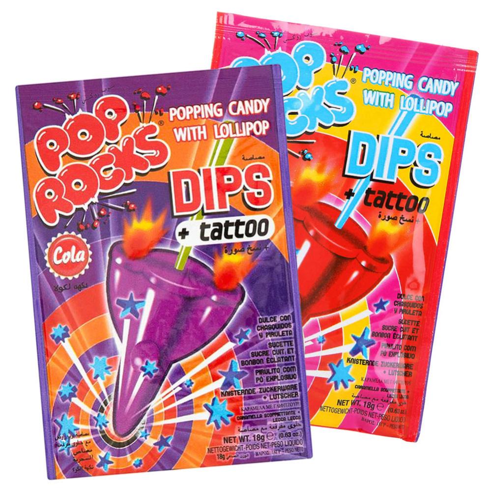 Pop Rocks Dips Cola Pop Rocks Dips Poppande Godis Cola/Jordgubb - Partyhallen.se