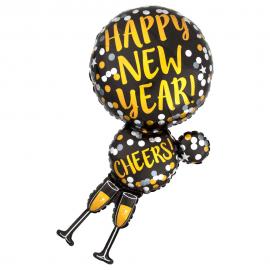 Happy New Year Ballong Folie