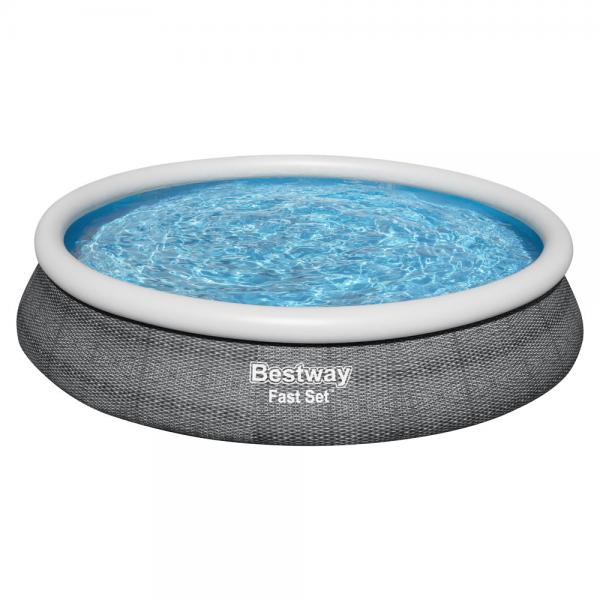 Bestway Uppblsbar Pool med Filter Fast Set Gr 4 m