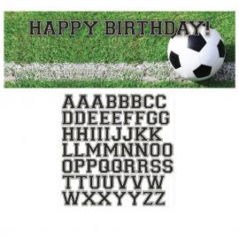 DIY Happy Birthday Banderoll Football Party