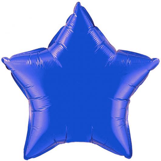 Folieballong Stjärna Blå
