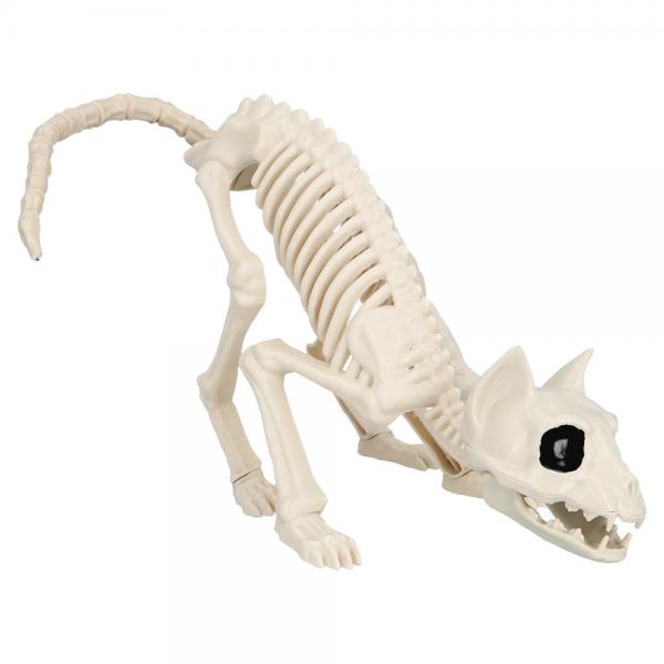 Stor Skelett Dekoration Katt