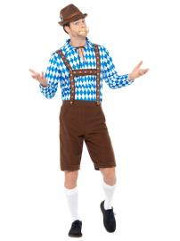 Oktoberfest Lederhosen Maskeraddräkt X-Large