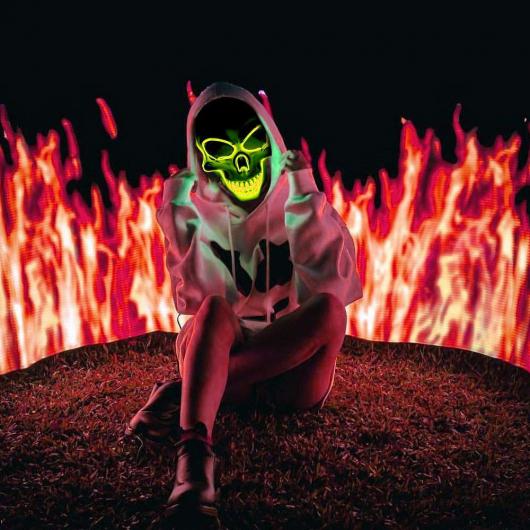 Dskalle LED-Mask Lila