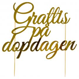 Grattis På Dopdagen Tårtdekoration