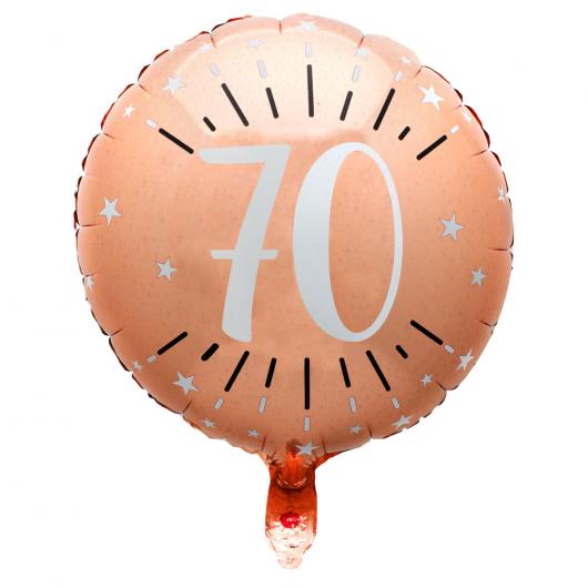 70 Års Folieballong Birthday Party Roseguld