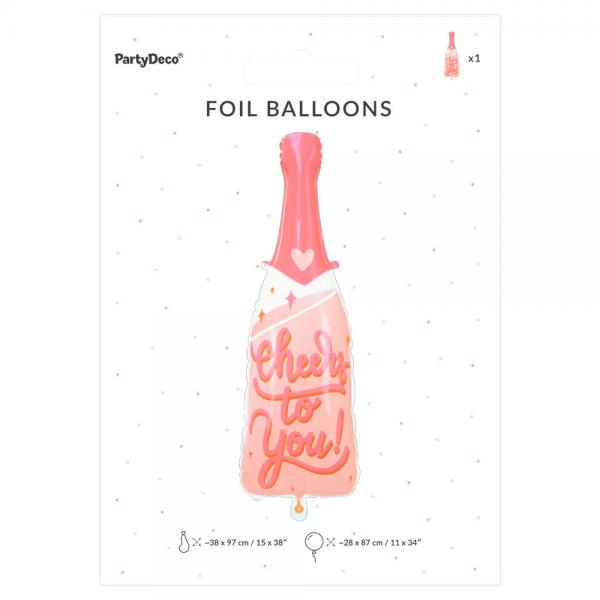 Folieballong Flaska Cheers To You