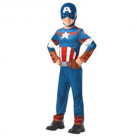 Captain America Maskeraddräkt Barn Medium