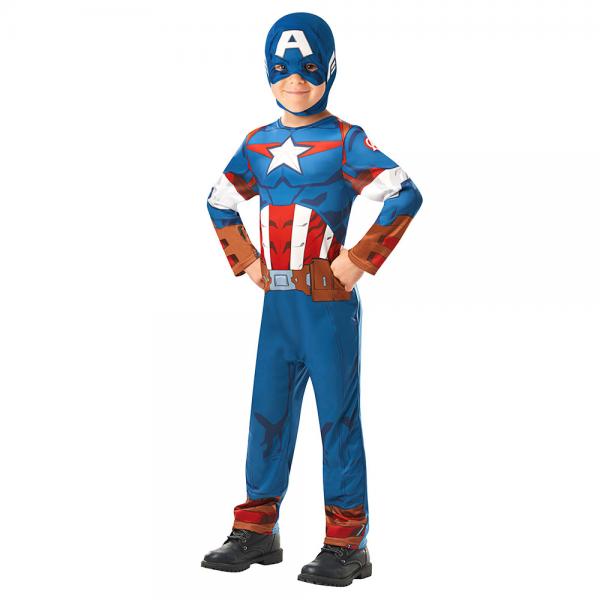 Captain America Maskeraddrkt Barn